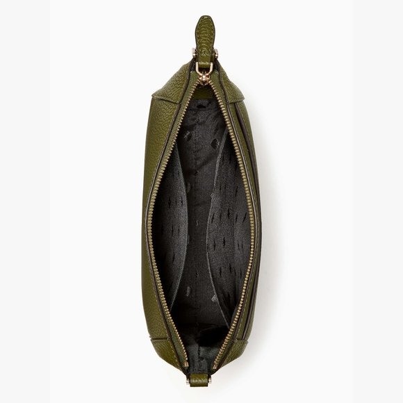 New Kate Spade Monica Pebbled Leather Crossbody Enchanted Green - Picture 3 of 4